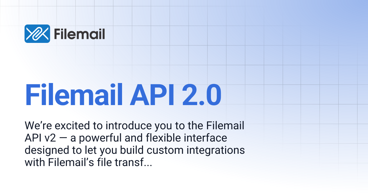 Filemail API 2.0 | Filemail API Docs